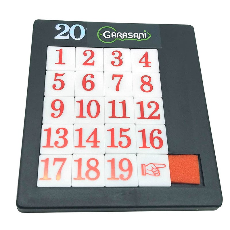 GARASANI Number Slide Puzzle Brain Teaser IQ Game (19 Number) - Image 1